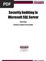 Security Auditing MSSQL