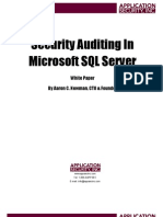 Security Auditing MSSQL