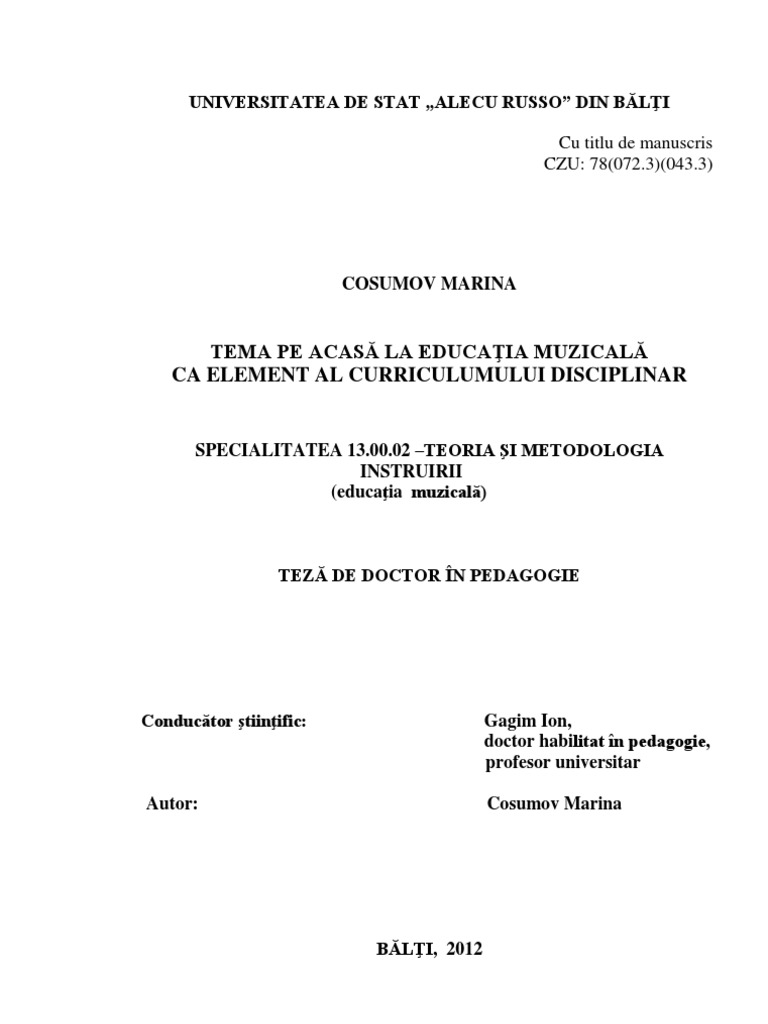 Curs Educatie Muzicala