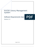 PUCSD Library Management System SRS