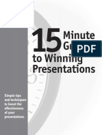 15 Minutes Guide to Winning Presentations