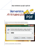 Como Actualizar Windows XP Sp2 A Sp3 Sin Programas