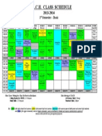 Class Schedule 2013 - 1st Semester
