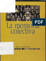 Halbwachs, Maurice La Memoria Colectiva PDF