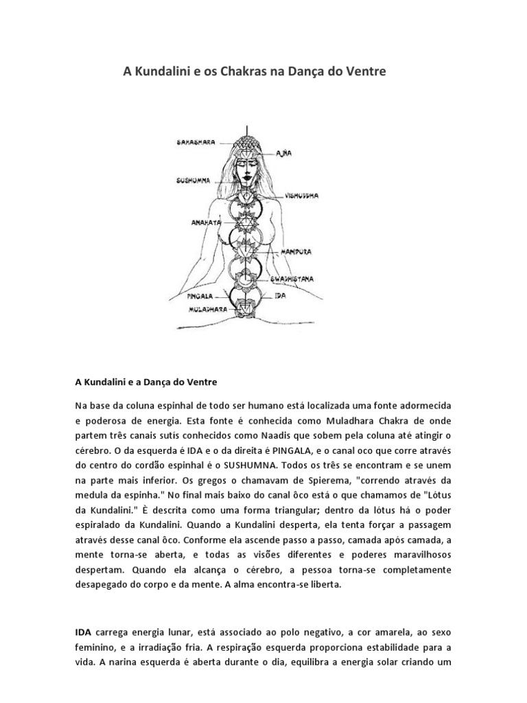 A Kundalini e Os Chakras Na Dança Do Ventre | PDF | Chacra | Prana