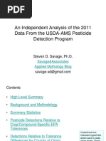 Download An Independent Analysis of the 2011 USDA Pesticide Residue Data by Steve Savage SN142002990 doc pdf