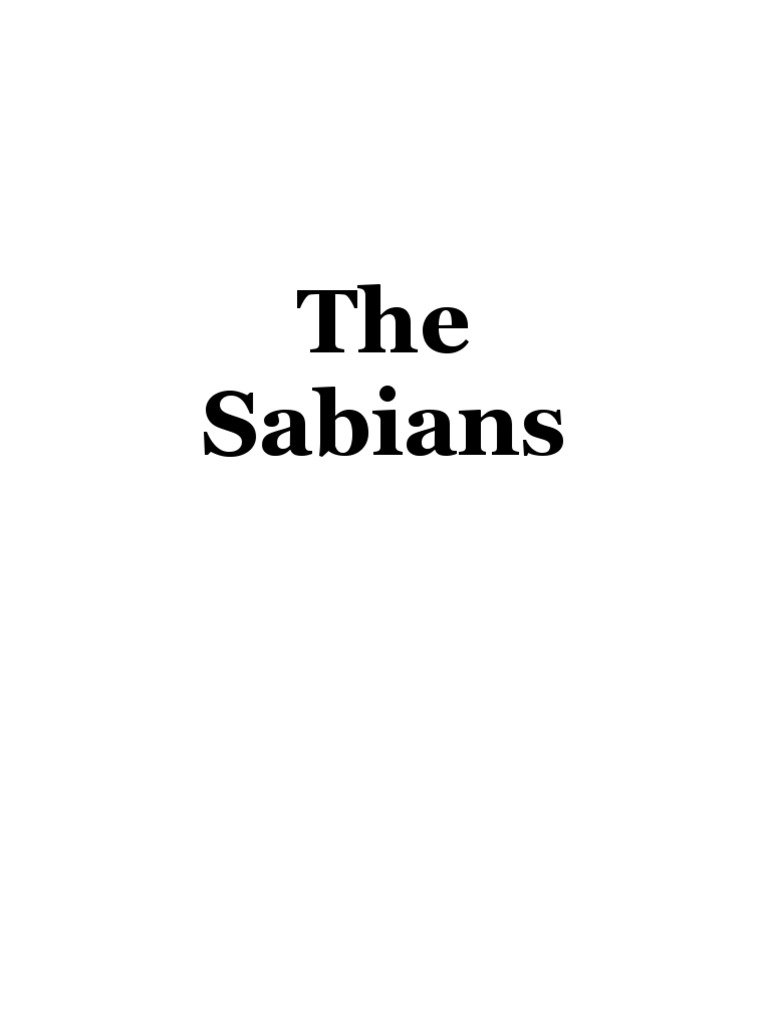 The Sabians PDF Quran Islam