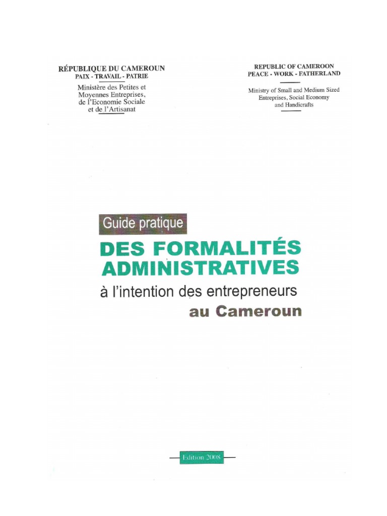 Guide Pratique Des Formalités Administratives À L'intention Des ...