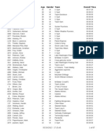 Seattle Big Climb 2013 Race Times