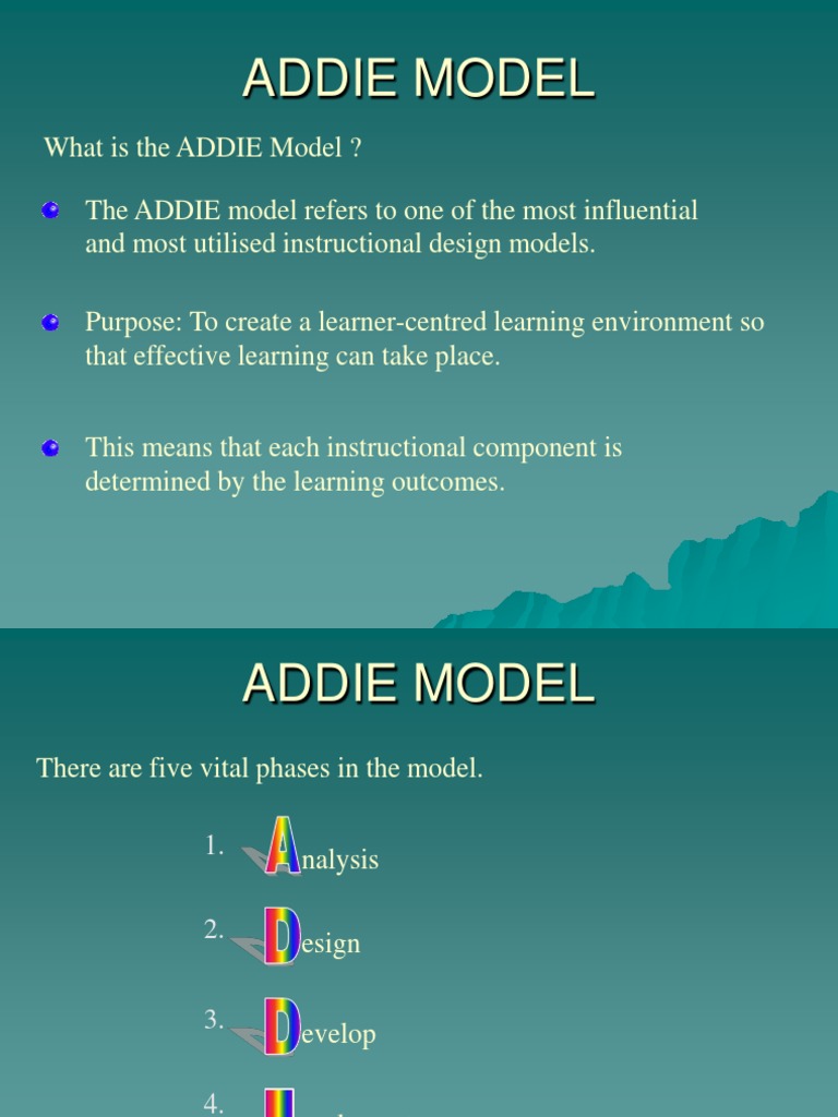 Addie Model PDF Instructional Design Evaluation