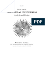 Structural Engineering - Analysis & Design (Lecture Notes) - V. Saouma WW