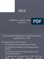 IRDA Objectives and Role in Regulating Indian Insurance Industry