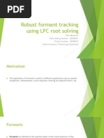 Download Formant Tracking Using LPC Root Solving by Shabaz Patel SN142014513 doc pdf