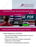 Prolexic Quarterly DDoS Attack Report Q1 2013