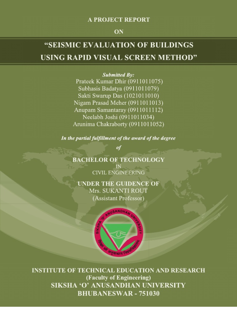 Seismic Evaluation via Rapid Visual Screening | PDF | Earthquakes ...