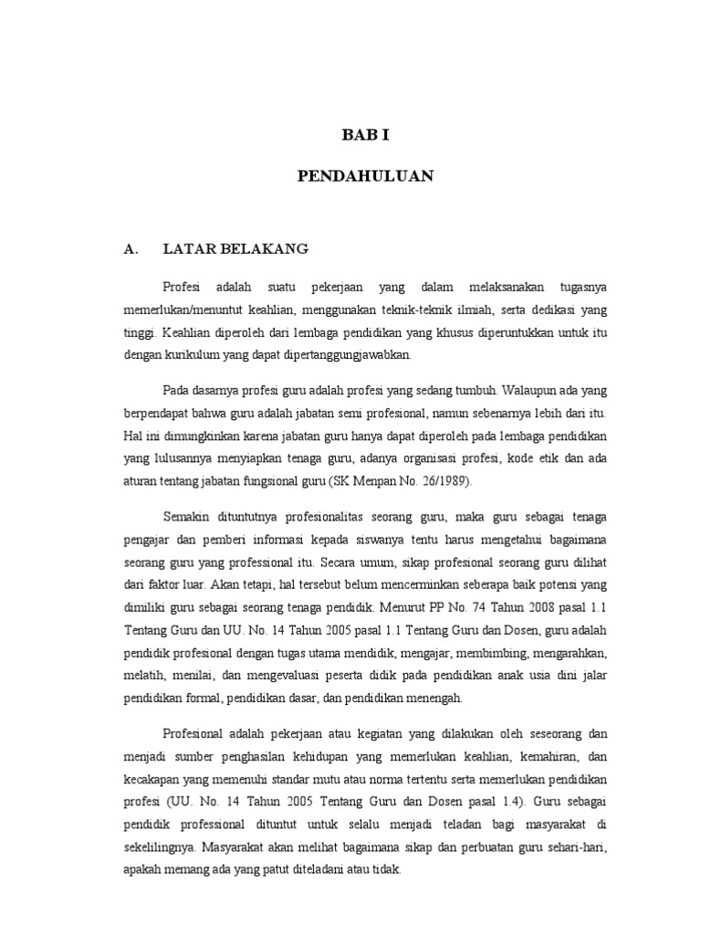 Makalah Kompetensi Guru