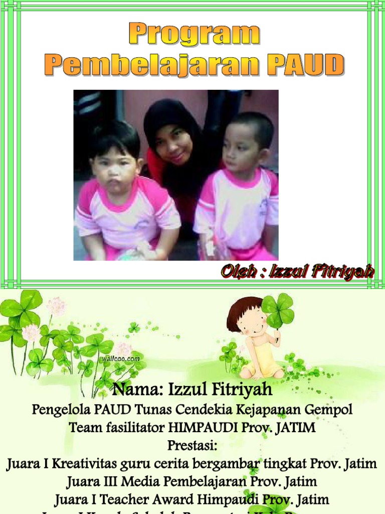 Program Pembelajaran Paud 2 | PDF