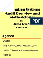 Lecture 1 - Information Systems Auditing Overview and Methodologies