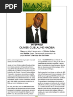 Interview de La Semaine: Olivier Guillaume Madiba