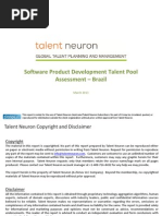 SPD Talent Pool Assessment Brazil Talent Neuron