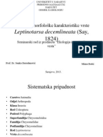 Morfološke I Ekološke Karakteristike Vrste Leptinotarsa Dec