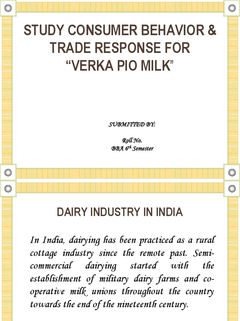 Verka Milk Piyo Dairy Retail