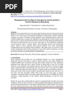 Download Management and Recycling of Waste Glass in Concrete Products- Current Situations in Hong Kong by Tung-Chai Ling SN142040420 doc pdf