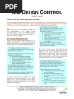 Design Control Explained