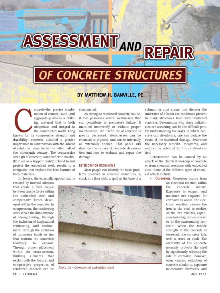 Causes and Types of Concrete Deterioration | PDF | Corrosion | Concrete
