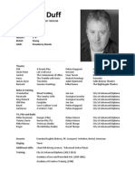 Edmund Duff CV