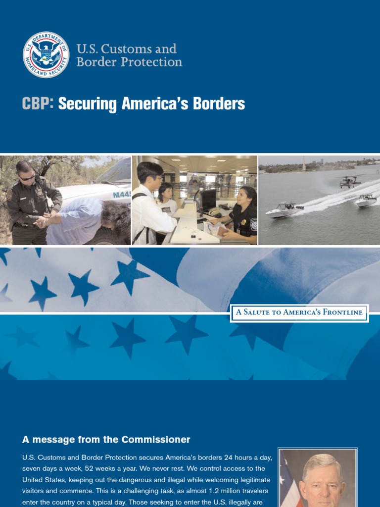 1 Cbp Securing Borders U.S. Customs And Border Protection United