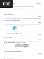 Soalan matematik tahun5 kertas1sekolah rendah ujian march 