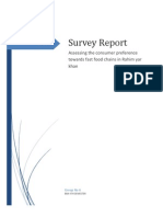 Survey On Consumer Preferences Towards Fast Food Chains in Rahim Yar Khan