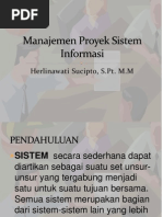 Manajemen Proyek Sistem Informasi