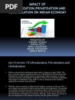 Download IMPACT OF LIBERALIZATIONPRIVATISATION AND GLOBALISATION ON INDIAN ECONOMYpptx by 9915622484 SN142079535 doc pdf