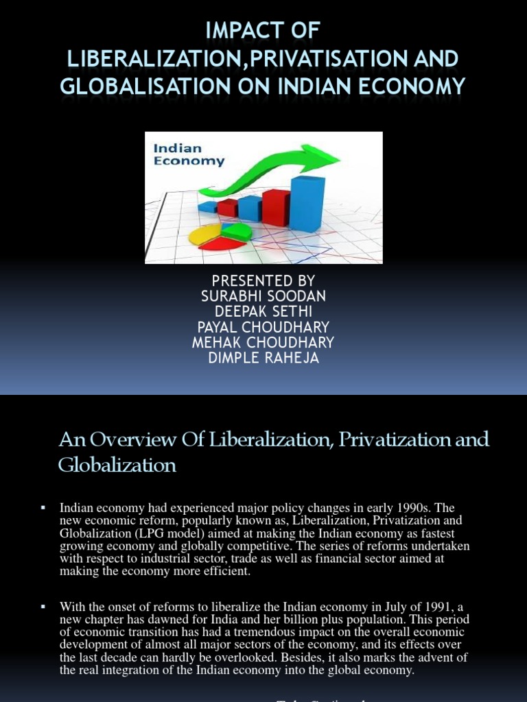 Impact of Liberalization, Privatisation and Globalisation On Indian ...