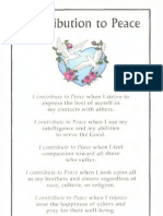 Contribution To Peace PDF