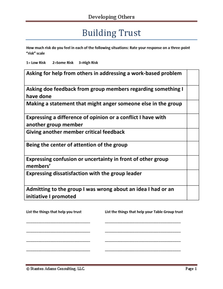 Building Trust | PDF