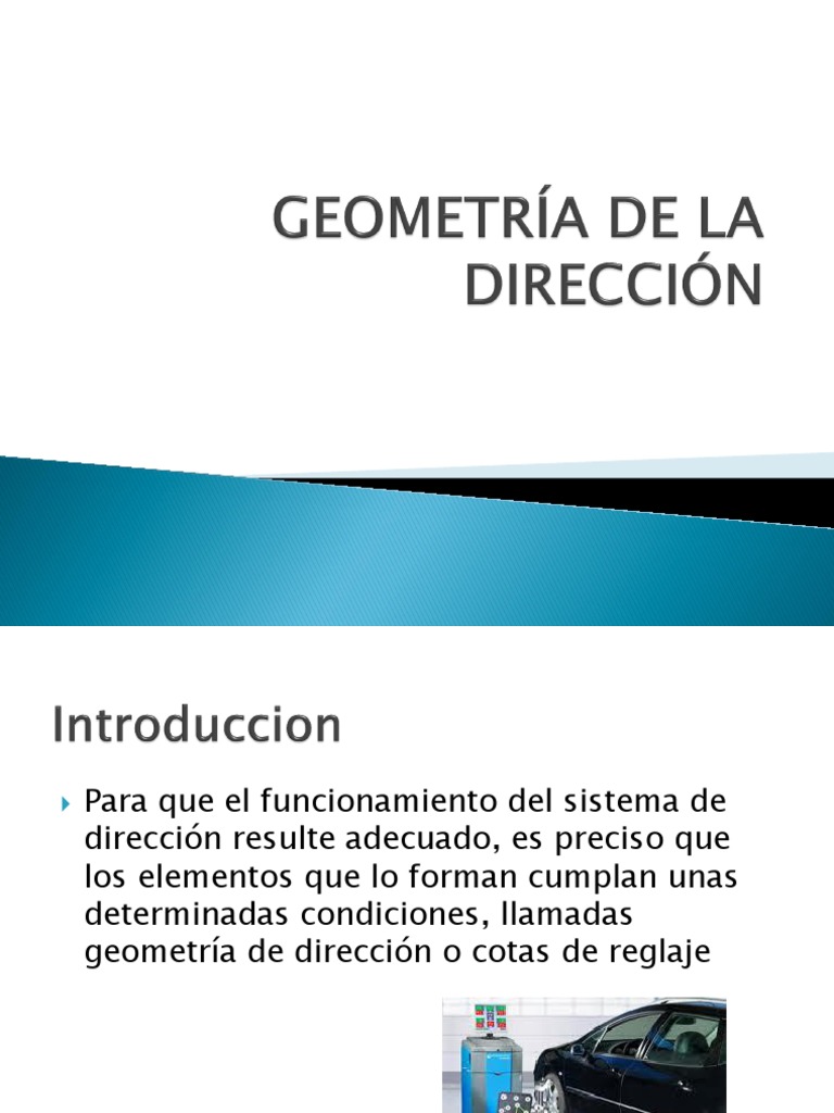 Geometria de La Direccion PDF Direccion Eje