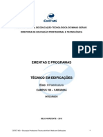 CEFET-MG Técnico Edificações