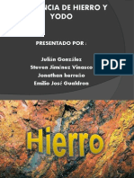 Deficiencia de Hierro y Yodo