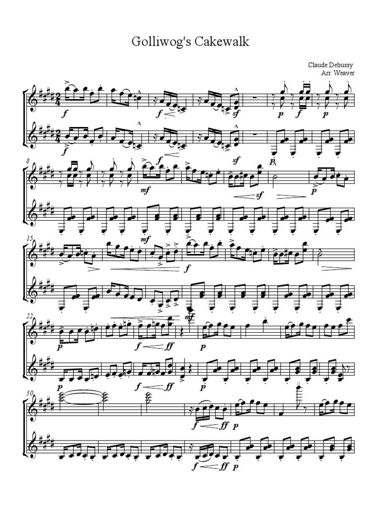 Golliwog S Cakewalk Duet Pdf golliwog s cakewalk duet pdf