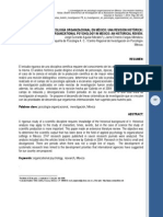 78 La Investigacion en Psicologia Organizacional en Mexico