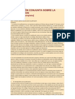 Declaración Conjunta Sobre La Justificación