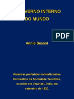 O GOVERNO INTERNO DO MUNDO e Outras Palestras de Annie Besant