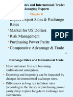 Import-Export Sales & Exchange Rates Market For US Dollars Risk Management Purchasing Power Parity Comparative Advantage & Trade