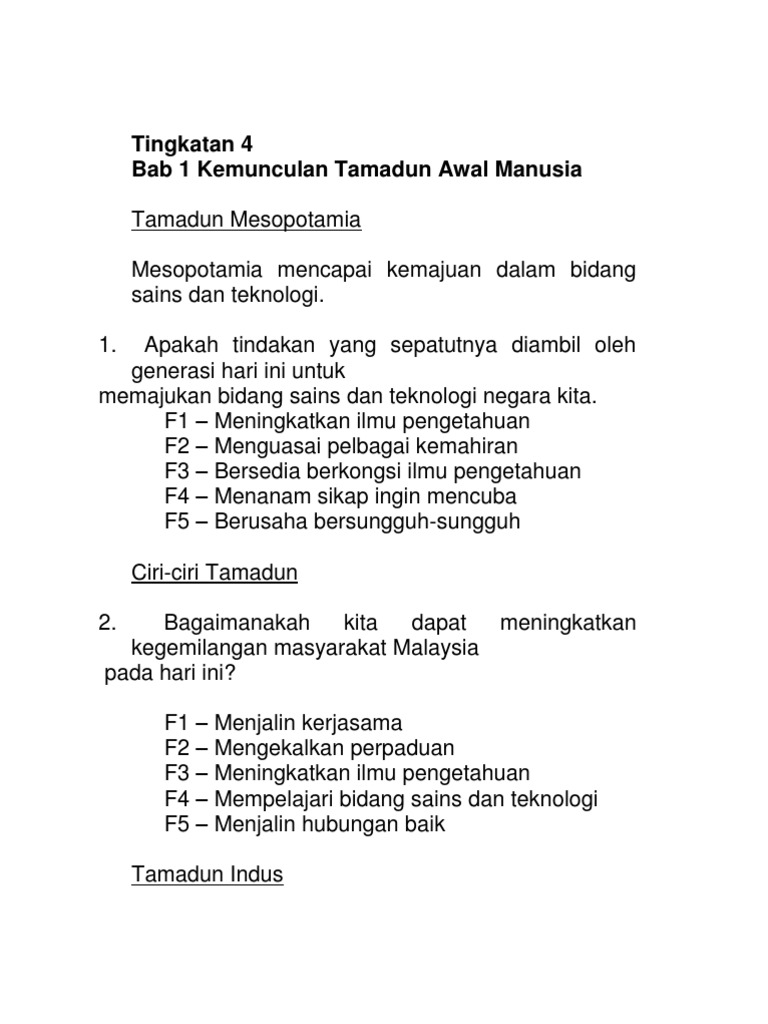 Sejarah Paper 3 5 Tingkatan 4 Pdf