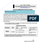 Delhi Subordinate Services Selection Board: Govt. of NCT of Delhi