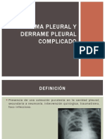 Empiema Pleural y Derrame Pleural Complicado