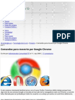 Comandos Google Chrome